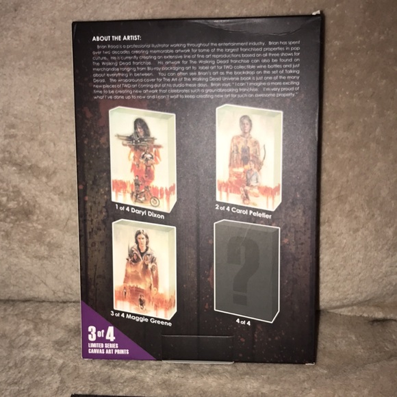 AMC The Walking Dead official Supply Drop Canvas Collection 3 of 4 Maggie Green - Picture 2 of 6